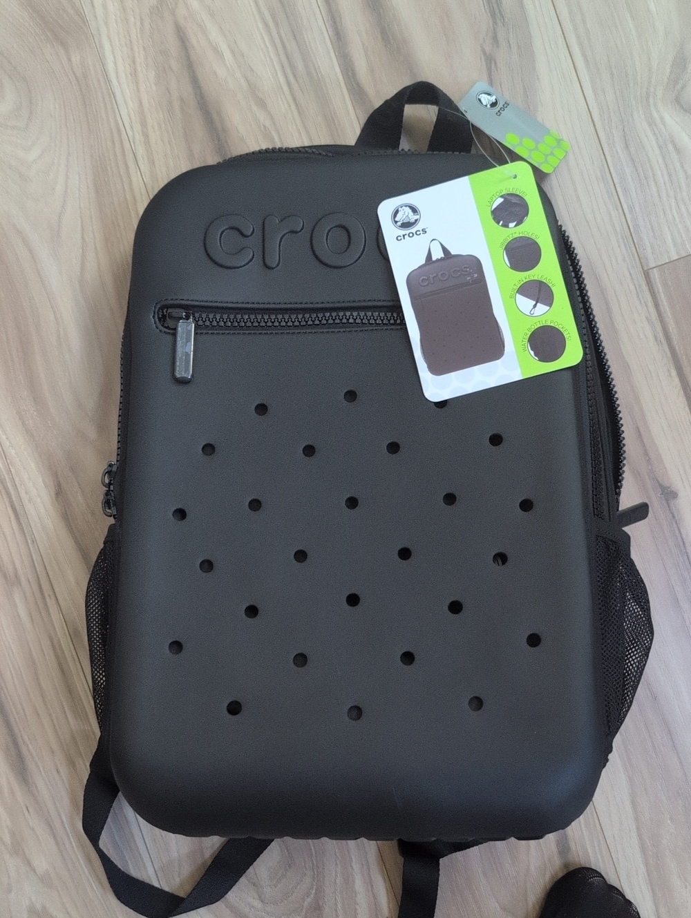 Crocs Black Backpack - Molded EVA Design